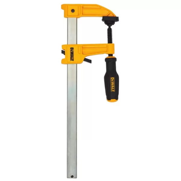 DEWALT 12 in. 1000 lb. Bar Clamp w/3.25 in. Throat Depth