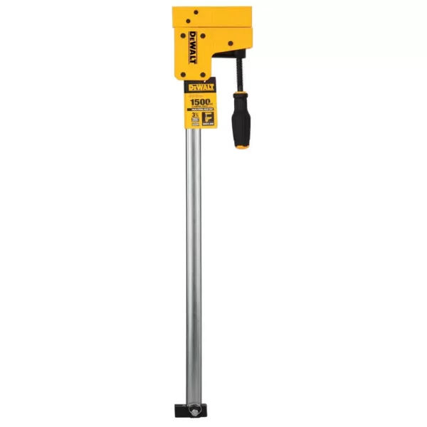 DEWALT 24 in. 1500 lb. Parallel Bar Clamp w/3.75 in. Throat Depth