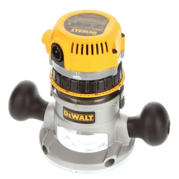 DEWALT 11 Amp Corded 1-3/4 Horsepower Fixed Base / Plunge Router Combo Kit