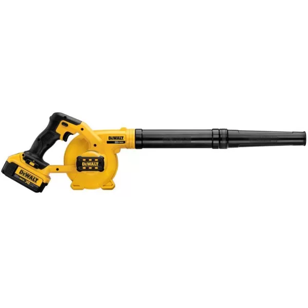 DEWALT 20-Volt MAX Cordless Compact Jobsite Blower 135 MPH 100 CFM with (1) 20-Volt 4.0Ah Battery & Charger