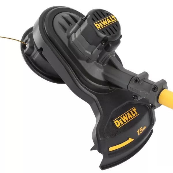 DEWALT 15 in. 60V MAX Lithium-Ion Cordless FLEXVOLT Brushless String Grass Trimmer with (1) 3.0Ah Battery and Charger Included