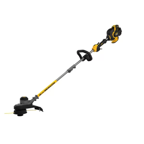 DEWALT 15 in. 60V MAX Cordless FLEXVOLT Brushless String Grass Trimmer with Bonus 125 MPH 600 CFM Blower (Tool Only)