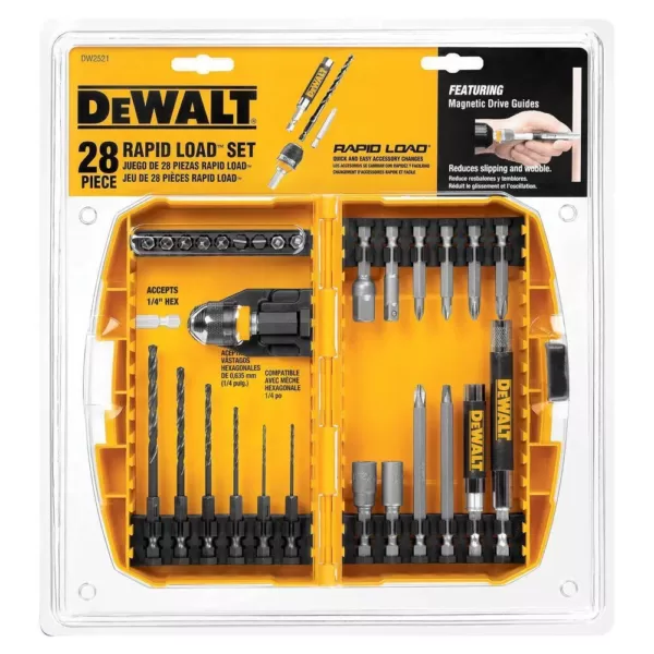 DEWALT Rapid Load Black Oxide Drill Bit Set (28-Piece)