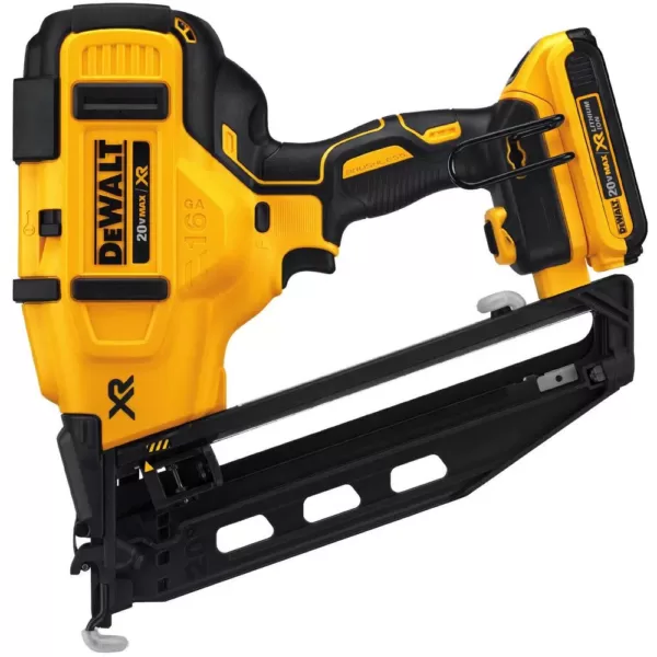 DEWALT 20-Volt Max 16-Gauge Cordless Angled Finish Nailer Kit