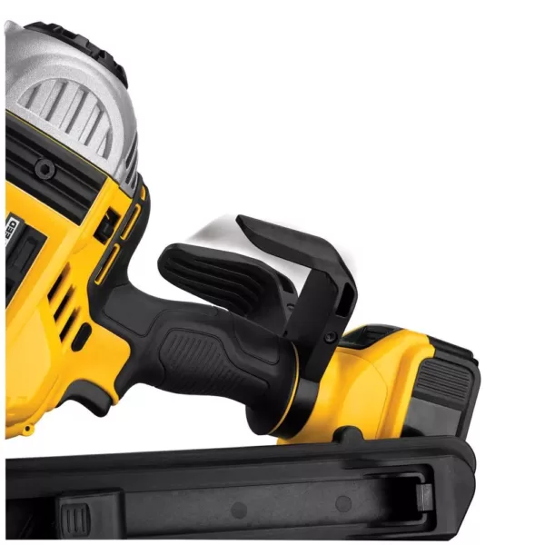 DEWALT 20-Volt MAX XR Lithium-Ion Cordless Brushless 2-Speed 30 Degree Framing Nailer Kit w/ Battery 4Ah and Bonus 5Ah Battery