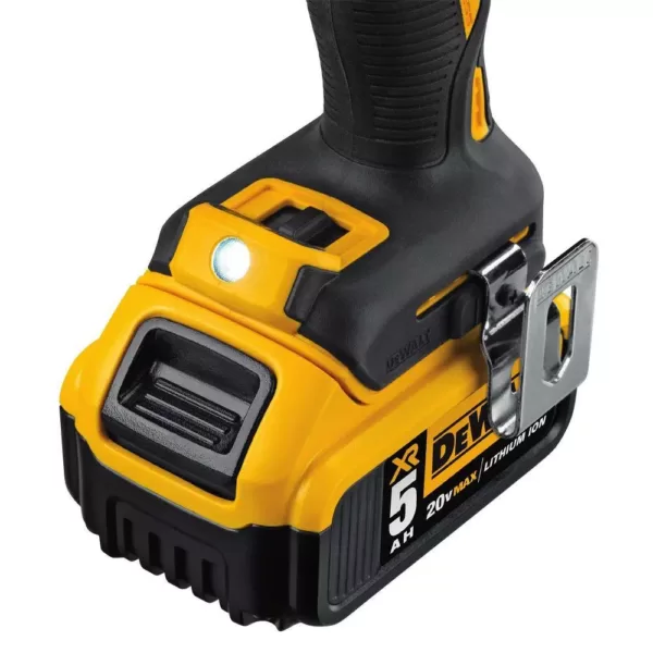 DEWALT 20-Volt MAX XR Cordless Brushless 3-Speed 1/2 in. Hammer Drill with (2) 20-Volt 5.0Ah Batteries & Charger