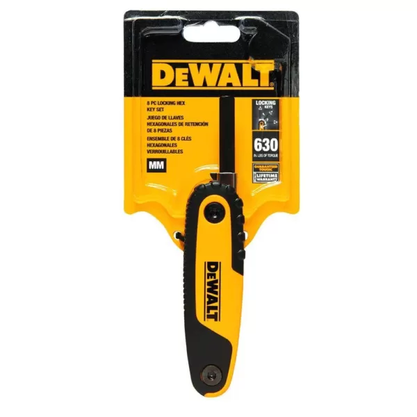 DEWALT Metric Locking Hex Key Set (8 Piece)