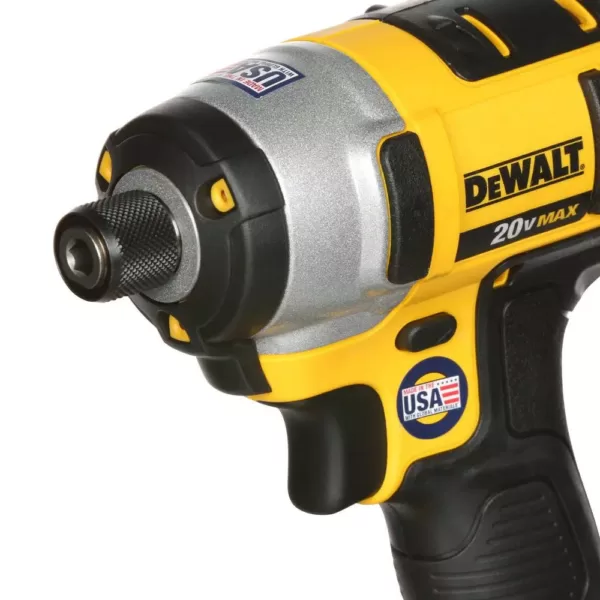 DEWALT 20-Volt MAX Cordless 1/4 in. Impact Driver, (1) 20-Volt 4.0Ah Battery & Charger