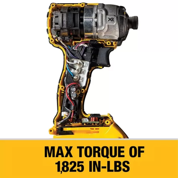 DEWALT 20-Volt MAX XR Cordless Brushless 3-Speed 1/4 in. Impact Driver with (1) 20-Volt 4.0Ah Battery