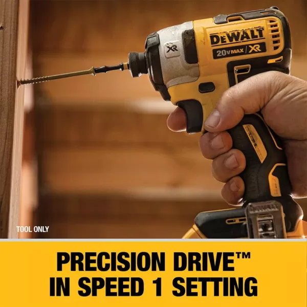 DEWALT 20-Volt MAX XR Cordless Brushless 3-Speed 1/4 in. Impact Driver with (1) 20-Volt 4.0Ah Battery