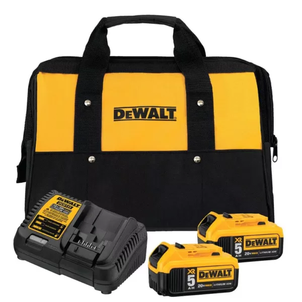 DEWALT 20-Volt MAX XR Cordless Brushless 3-Speed 1/4 in. Impact Driver with (2) 20-Volt 5.0Ah Battery & Charger