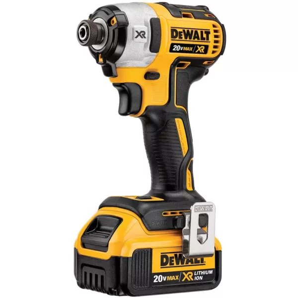 DEWALT 20-Volt MAX XR Cordless Brushless 3-Speed 1/4 in. Impact Driver with (2) 20-Volt 4.0Ah Batteries & Reciproacting Saw