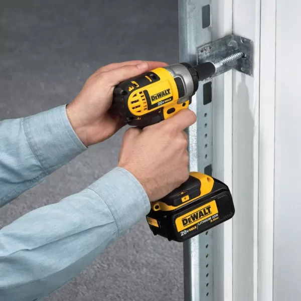 DEWALT 20-Volt MAX Cordless 3/8 in. Impact Wrench Kit with Hog Ring, (2) 20-Volt 4.0Ah Batteries & (1) 20-Volt 5.0Ah Battery