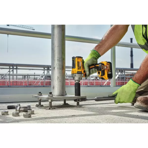 DEWALT 20-Volt MAX XR Cordless Brushless 1/2 in. Mid-Range Impact Wrench with Detent Pin Anvil & (1) 20-Volt 5.0Ah Battery