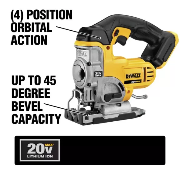 DEWALT 20-Volt MAX Cordless Jig Saw (Tool-Only)