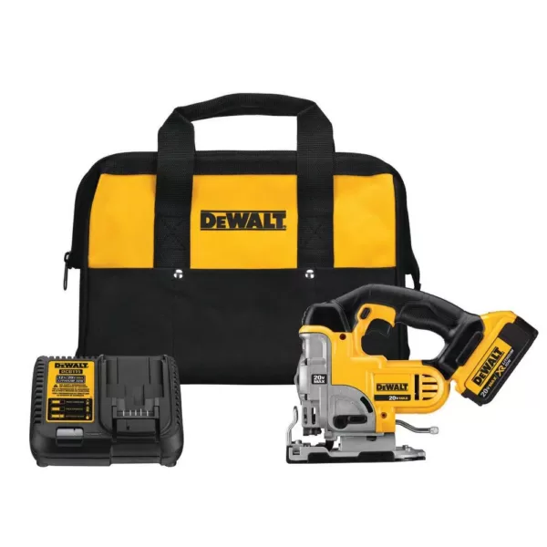 DEWALT 20-Volt MAX Cordless Jig Saw with (1) 20-Volt Battery 4.0Ah