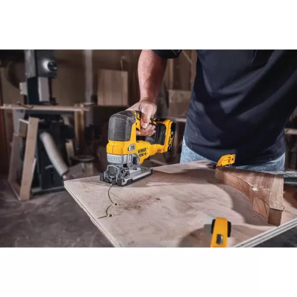 DEWALT 20-Volt MAX XR Cordless Brushless Jigsaw with Brushless Router, (1) 20-Volt 5.0Ah Battery & Charger