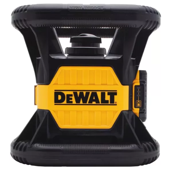 DEWALT 20-Volt Lithium-Ion Red Rotary Laser Level with Bonus Construction Tripod