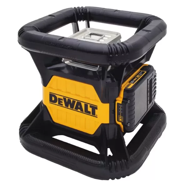 DEWALT 20-Volt MAX Lithium-Ion Red Rotary Green Laser Level, 20-Volt Battery 2Ah, Charger, TSTAK Storage Case, & Bonus Stand