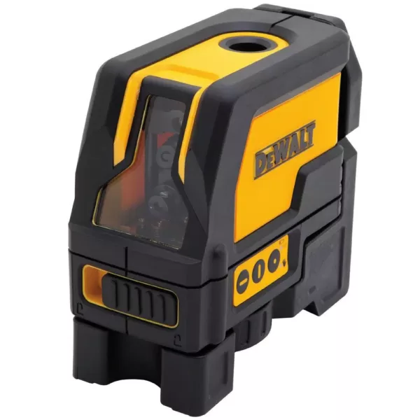 DEWALT Self-Leveling Cross Line and Plumb Spots Laser Level with Bonus 25 ft. Tape Measure