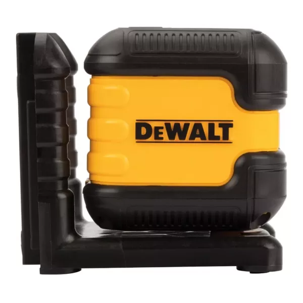 DEWALT 55 ft. Green Self-Leveling Cross Line Laser Level with (2) AA Batteries & Case