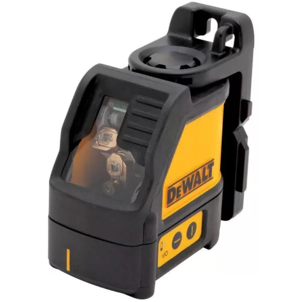 DEWALT 165 ft. Red Self-Leveling Cross-Line Laser Level with (3) AA Batteries & Case