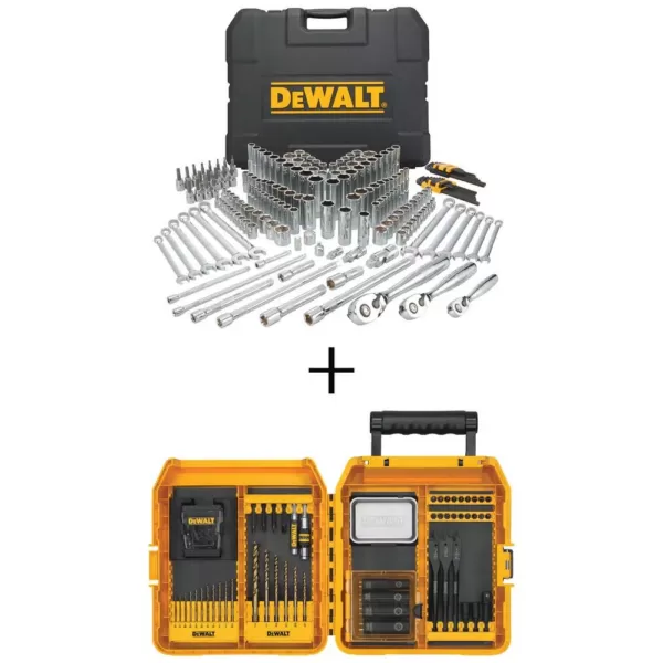 DEWALT Mechanics Tool Set (204-Piece) with (65-Piece) Impact Ready Accessory Set