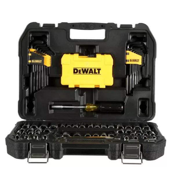 DEWALT 1/4 in. x 3/8 in. Drive Polished Chrome Mechanics Tool Set (108-Piece)