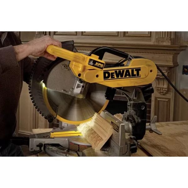 DEWALT 15 Amp Corded 12 in. Double-Bevel Compound Miter Saw with XPS Light