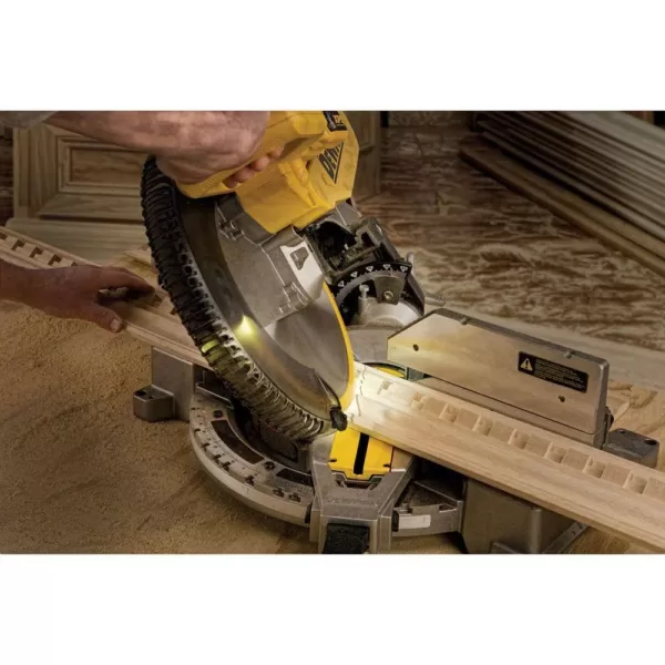 DEWALT 15 Amp Corded 12 in. Double-Bevel Compound Miter Saw with XPS Light