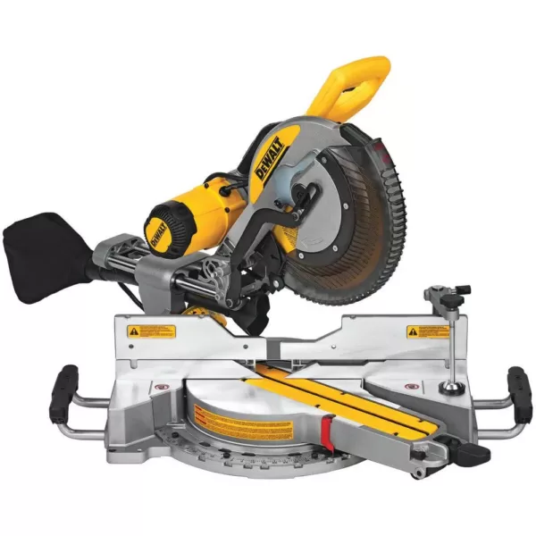 DEWALT 15 Amp Corded 12 in. Double-Bevel Sliding Compound Miter Saw with Heavy-Duty Miter Saw Stand