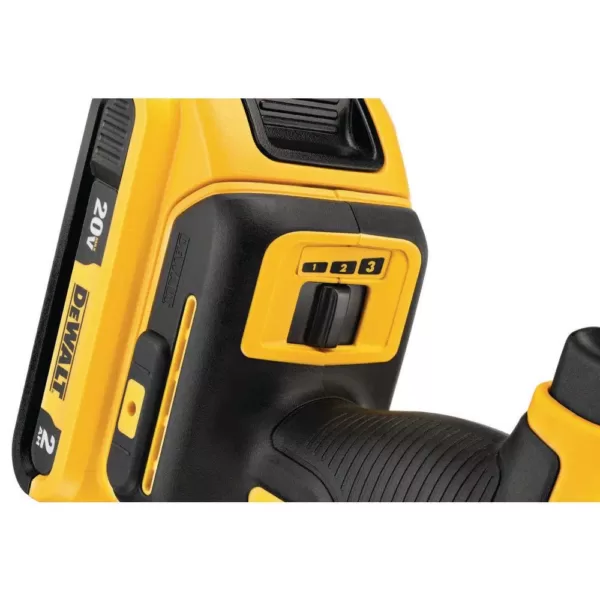 DEWALT 20-Volt MAX XR Cordless Brushless 3-Speed Oscillating Multi-Tool with (1) 20-Volt 2.0Ah Battery & (1) 4.0Ah Battery