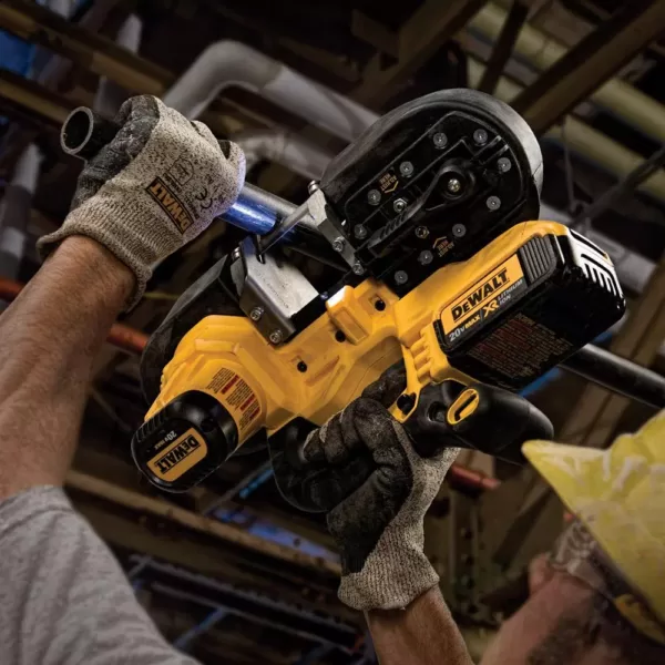 DEWALT 20-Volt MAX Lithium-Ion Cordless Band Saw (Tool-Only) with 20-Volt MAX Compact Lithium-Ion 3.0 Ah Battery Pack