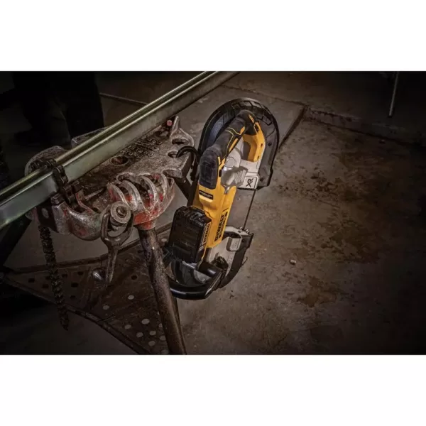 DEWALT 20-Volt MAX XR Cordless Brushless Deep Cut Band Saw with (3) 20-Volt Batteries 5.0Ah & Charger