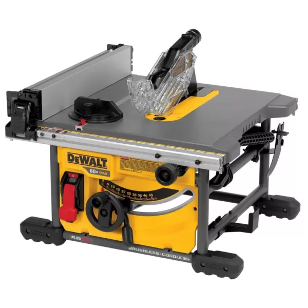 DEWALT FLEXVOLT 60-Volt MAX  Cordless Brushless 8-1/4 in. Table Saw Kit with (3) FLEXVOLT 6.0Ah Batteries