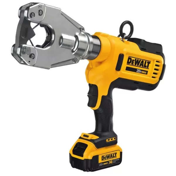 DEWALT 20-Volt MAX Cordless Dieless Cable Crimping Tool with (2) 20-Volt 4.0Ah Batteries, Charger & Case