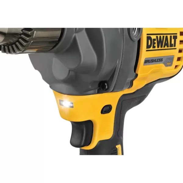 DEWALT FLEXVOLT 60-Volt MAX Cordless Brushless 1/2 in. Mixer/Drill with (1) FLEXVOLT 9.0Ah & (1) FLEXVOLT 6.0Ah Battery