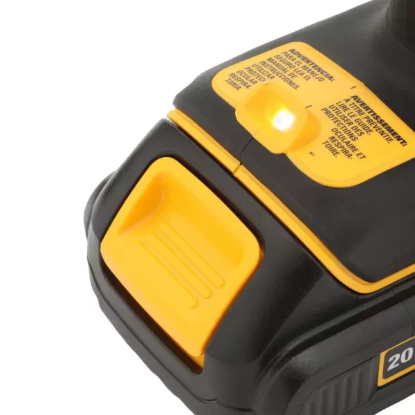 DEWALT ATOMIC 20-Volt MAX Cordless Brushless Compact 1/2 in. Drill/Driver with 20-Volt Lithium-Ion Compact (2) 2.0Ah Battery