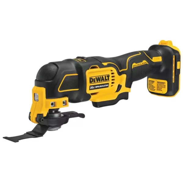 DEWALT ATOMIC 20-Volt MAX Cordless Brushless Compact 1/2 in. Drill/Driver, (2) 20-Volt 1.3Ah Batteries & Oscillating Tool