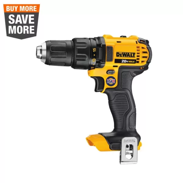 DEWALT 20-Volt MAX Cordless Compact 1/2 in. Drill/Drill Driver (Tool-Only)