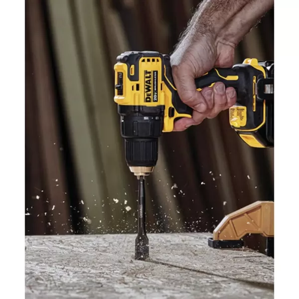 DEWALT ATOMIC 20-Volt MAX Cordless Brushless 1/2 in. Drill/Driver Kit, (1) 4.0Ah Battery, Reciprocating Saw & Tough System