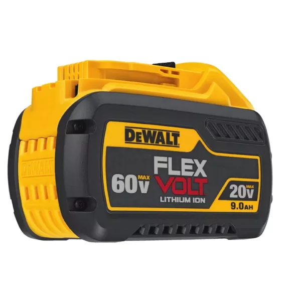 DEWALT FLEXVOLT 20-Volt/60-Volt MAX Lithium-Ion 9.0Ah Battery Pack with Fan Cooled Fast Charger