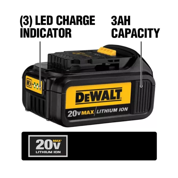 DEWALT 20-Volt MAX Premium Lithium-Ion 3.0Ah Battery Pack