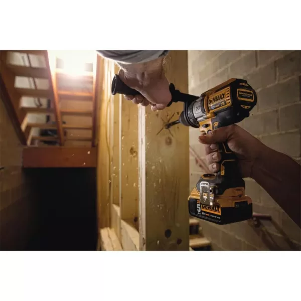 DEWALT 20-Volt MAX Cordless Compact Reciprocating Saw with (2) 20-Volt Battery 5.0Ah & Brushless Drill