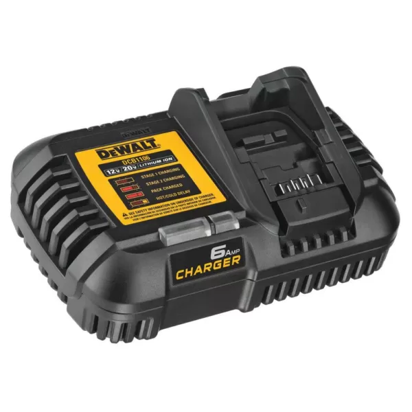 DEWALT FLEXVOLT 20-Volt/60-Volt MAX Lithium-Ion 6.0Ah Battery Pack with 6 Amp Output Charger