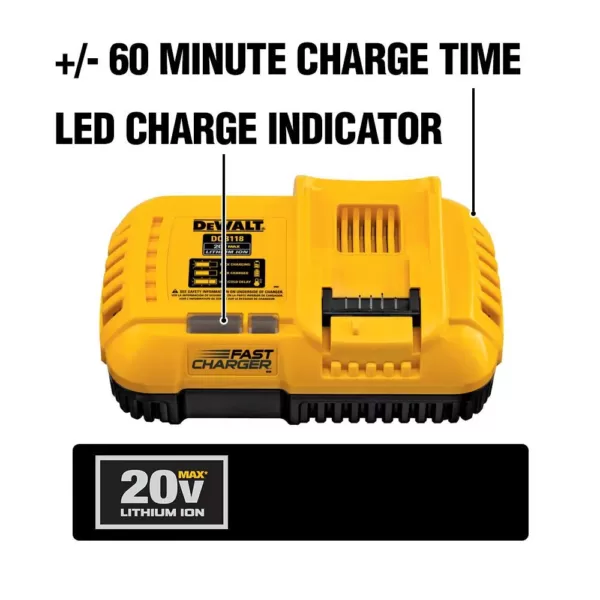 DEWALT 20-Volt MAX Lithium-Ion Fan Cooled Fast Battery Charger