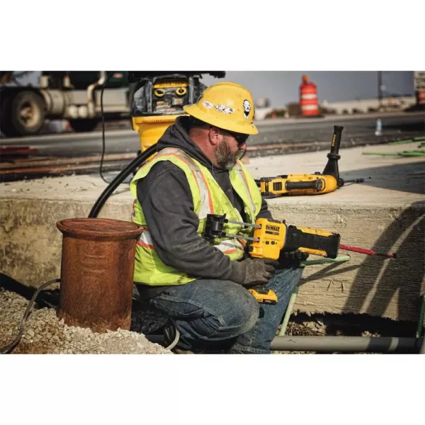 DEWALT FLEXVOLT 60-Volt MAX Brushless 1-9/16 in. SDS MAX Rotary Hammer, (2) FLEXVOLT 9.0Ah Batteries & 1/2 in. Impact Wrench