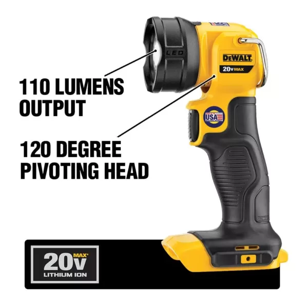 DEWALT 20-Volt Max Cordless Combo Kit (10-Tool) with (2) 20-Volt 2.0Ah Batteries, Charger & Bag