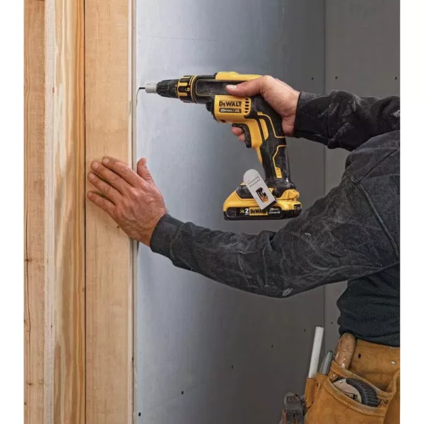 DEWALT 20-Volt MAX XR Cordless Drywall Screw Gun/Cut-out Tool Kit (2-Tool) with (2) 2.0Ah Batteries & 1/4 in. Impact Driver