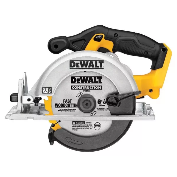 DEWALT 20-Volt MAX Cordless Combo Kit (4-Tool) with (2) 20-Volt 2.0Ah Batteries & 6-1/2 in. Circular Saw